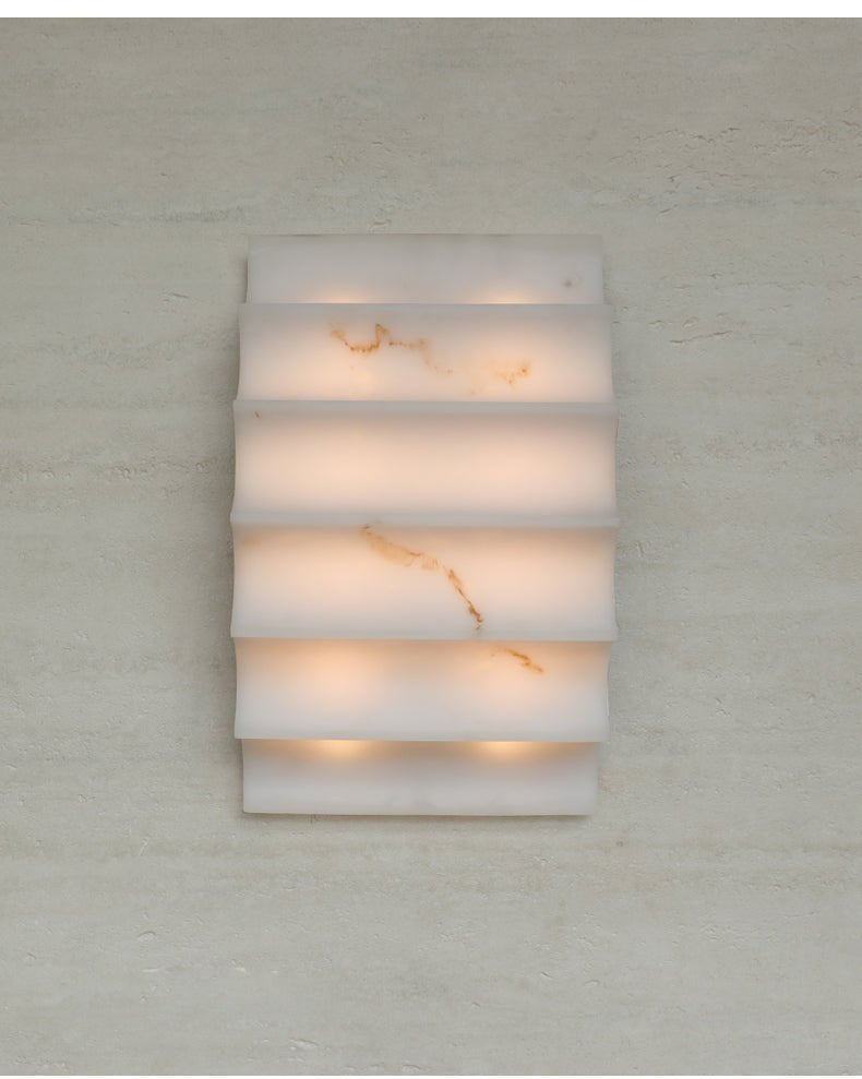 Dolax Tiered Alabaster Wall Lamp