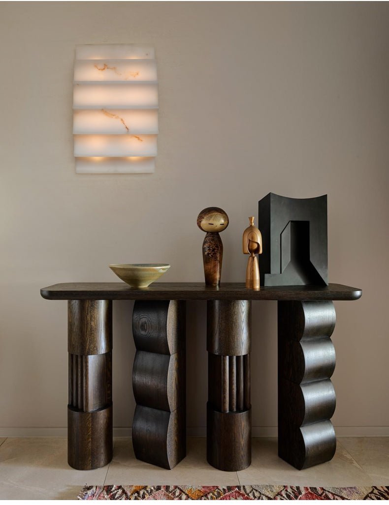 Dolax Tiered Alabaster Wall Lamp