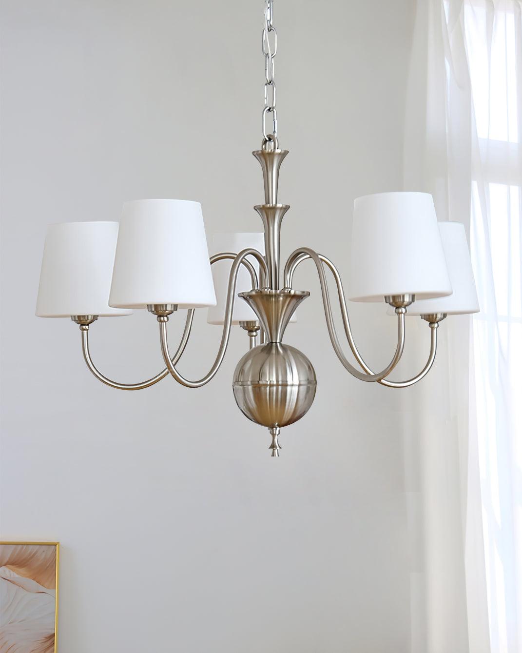 Olmiris Elegant Nickel Chandelier