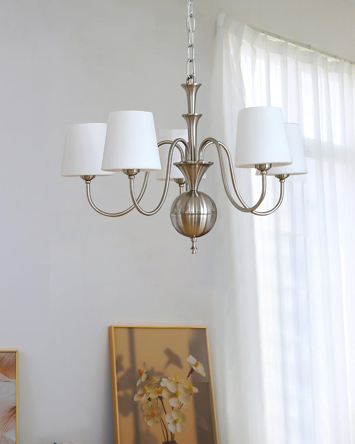 Olmiris Elegant Nickel Chandelier