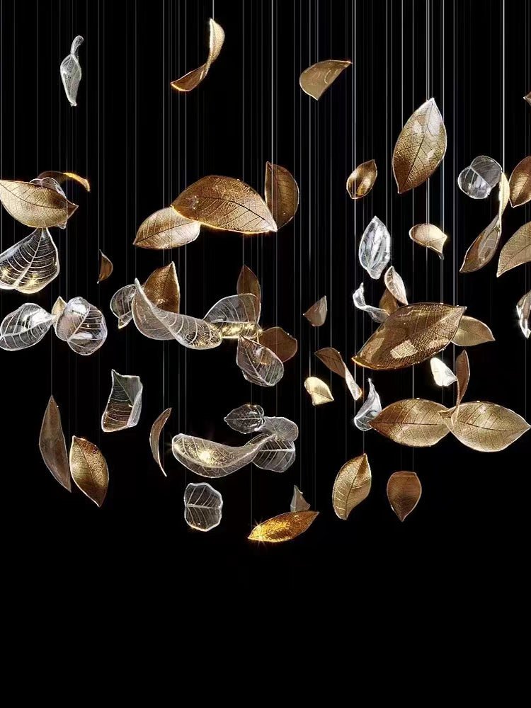 Darien Iridescent Leaf Pendant Light