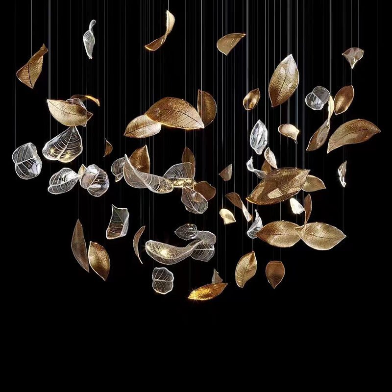 Darien Iridescent Leaf Pendant Light