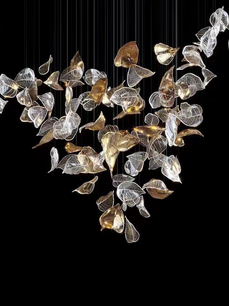Darien Iridescent Leaf Pendant Light