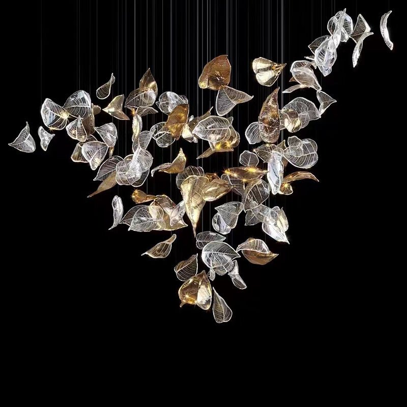 Darien Iridescent Leaf Pendant Light