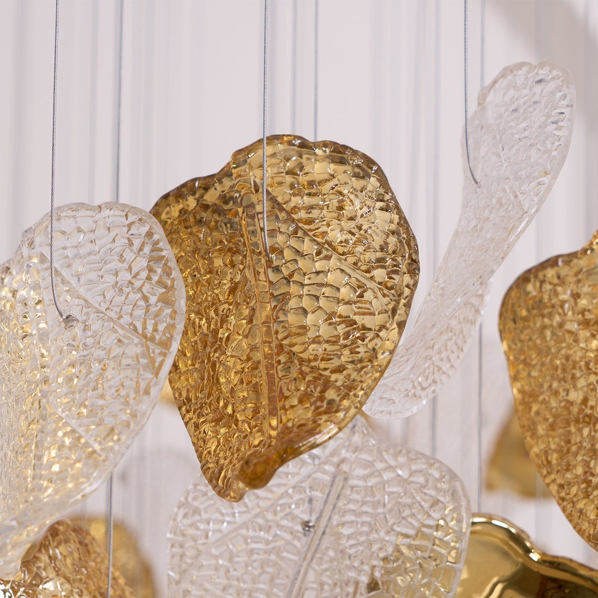 Darien Iridescent Leaf Pendant Light