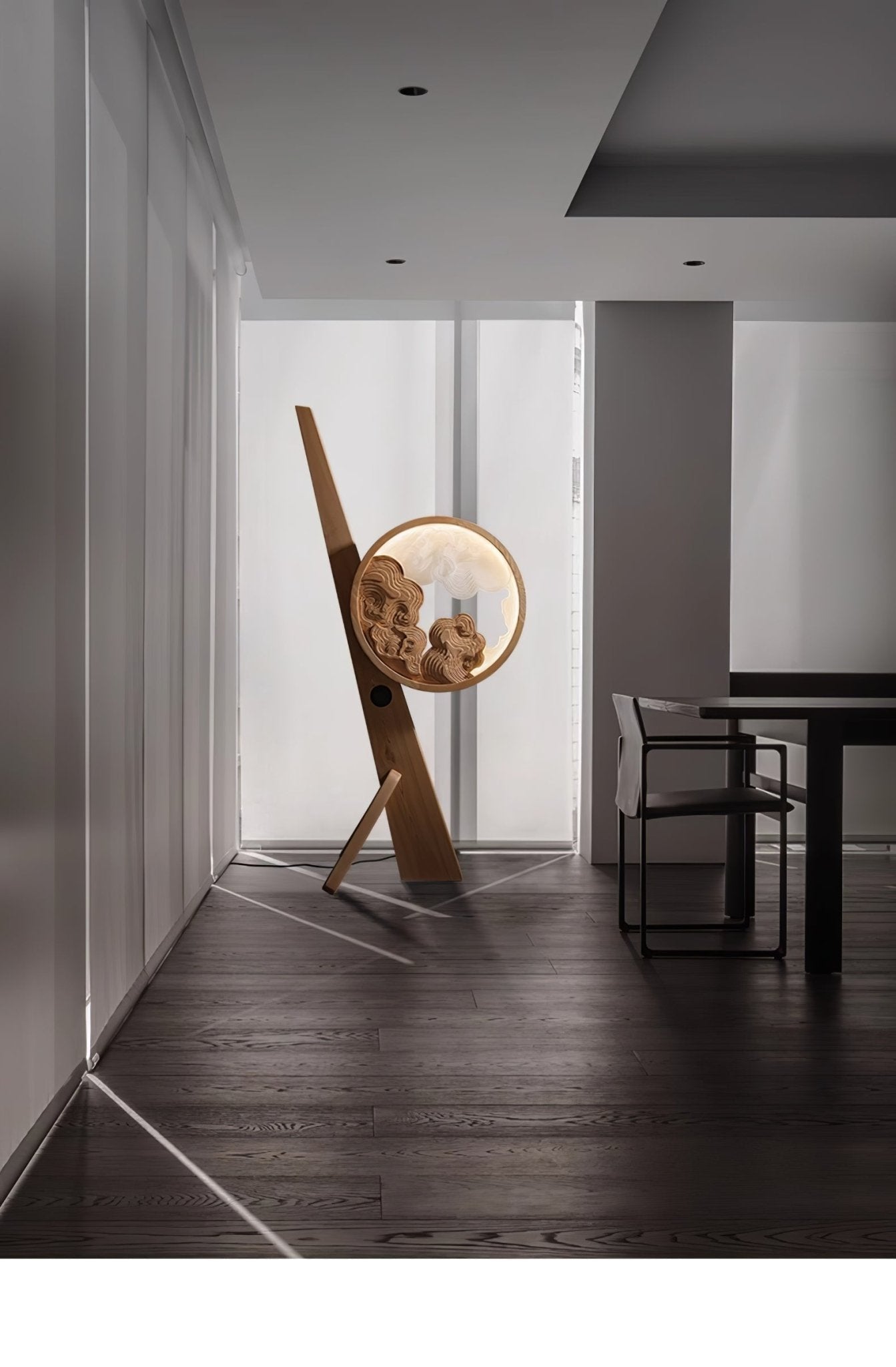 Cunoreth Rustic Wood Table Lamp