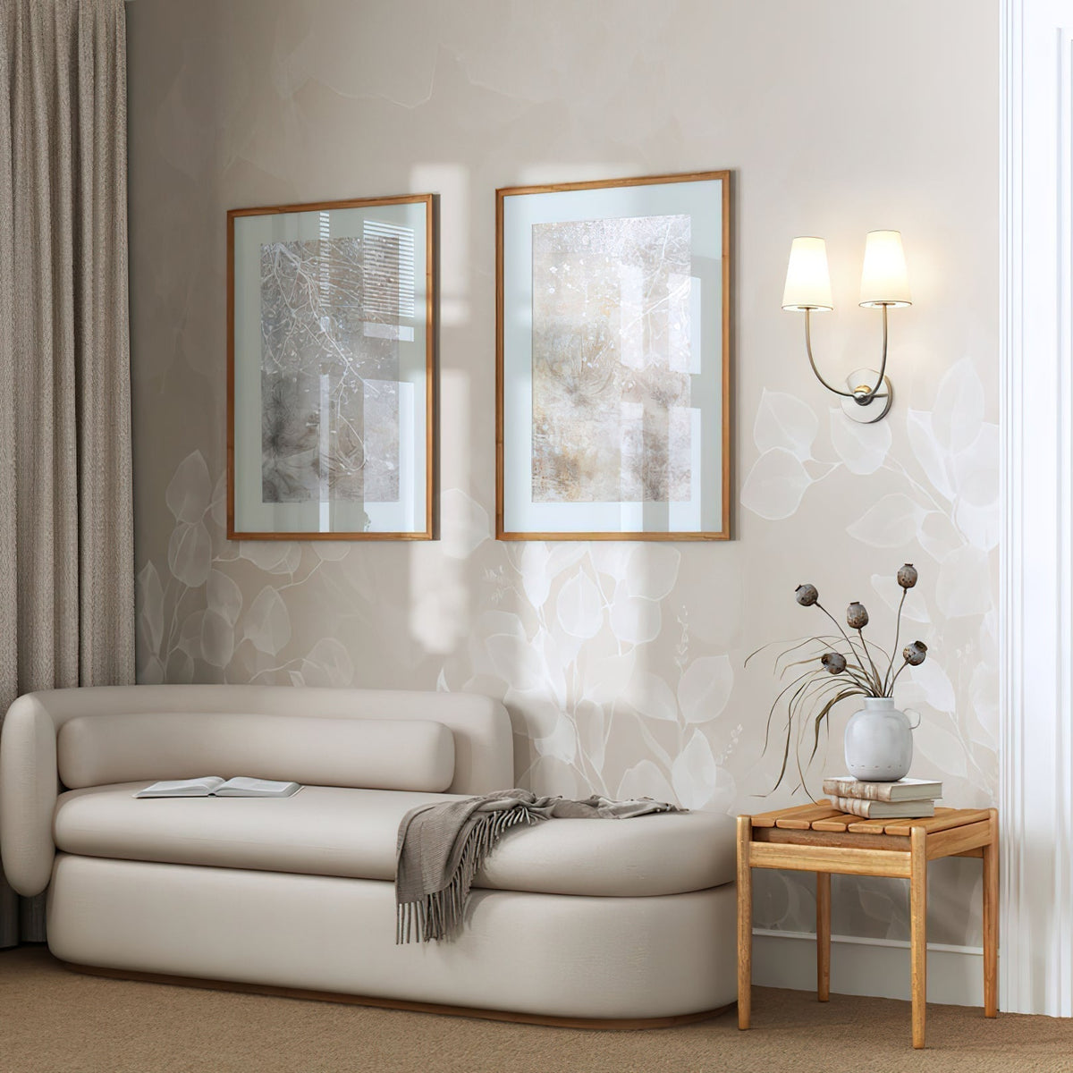 Miriviella Fabric Wall Lamp