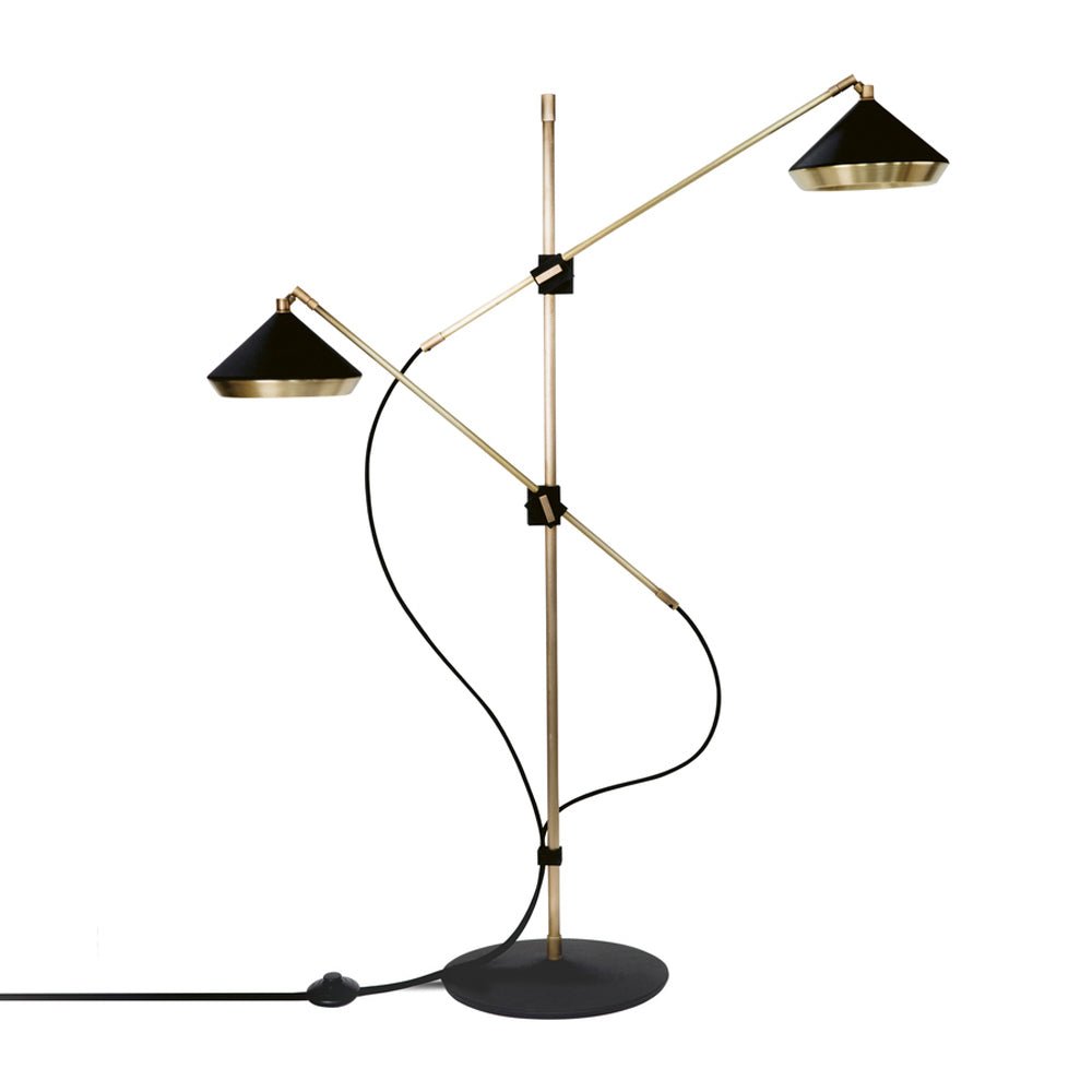 Mylirir Art Deco Brass Floor Lamp