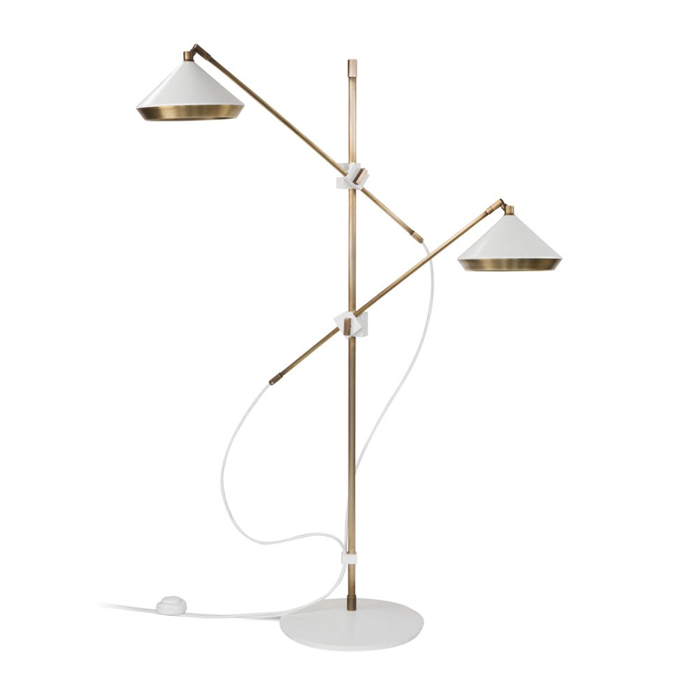 Mylirir Art Deco Brass Floor Lamp
