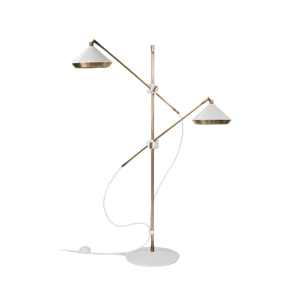 Mylirir Art Deco Brass Floor Lamp