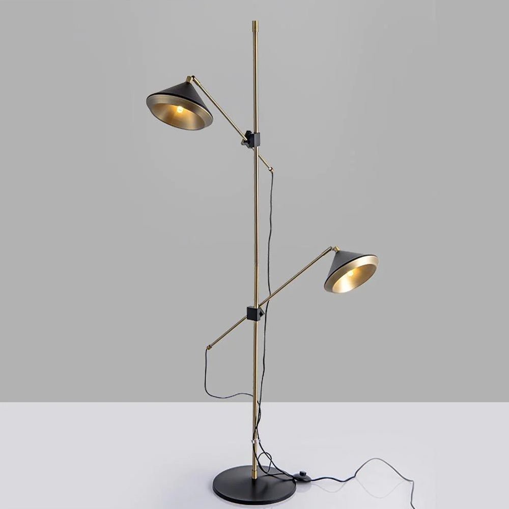 Mylirir Art Deco Brass Floor Lamp