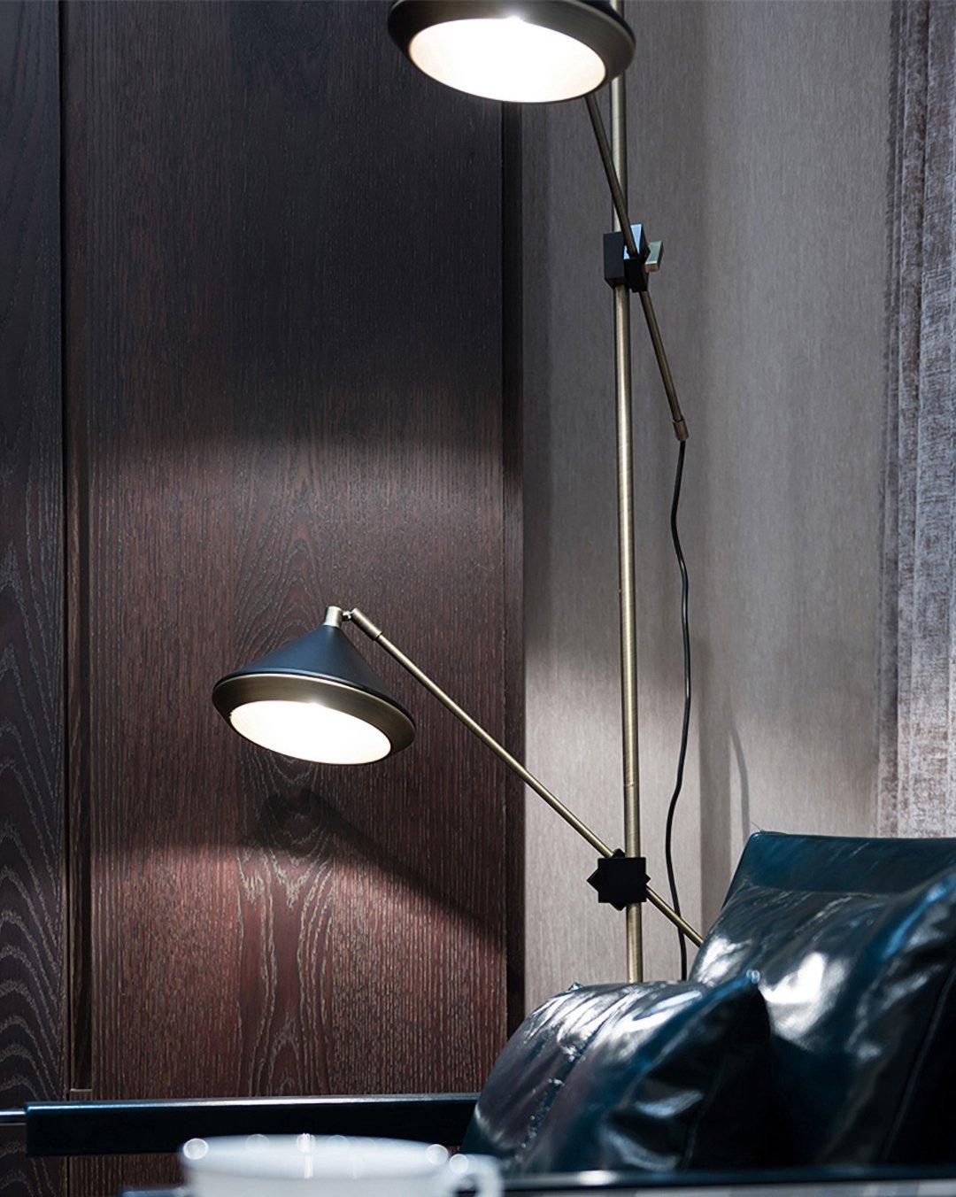 Mylirir Art Deco Brass Floor Lamp