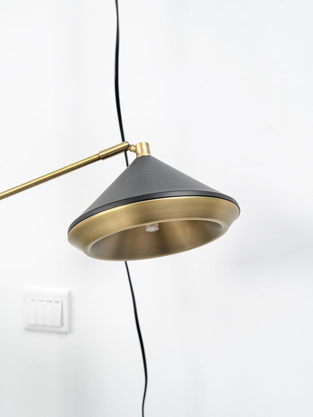 Mylirir Art Deco Brass Floor Lamp