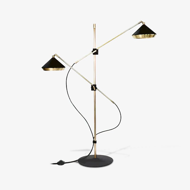 Mylirir Art Deco Brass Floor Lamp