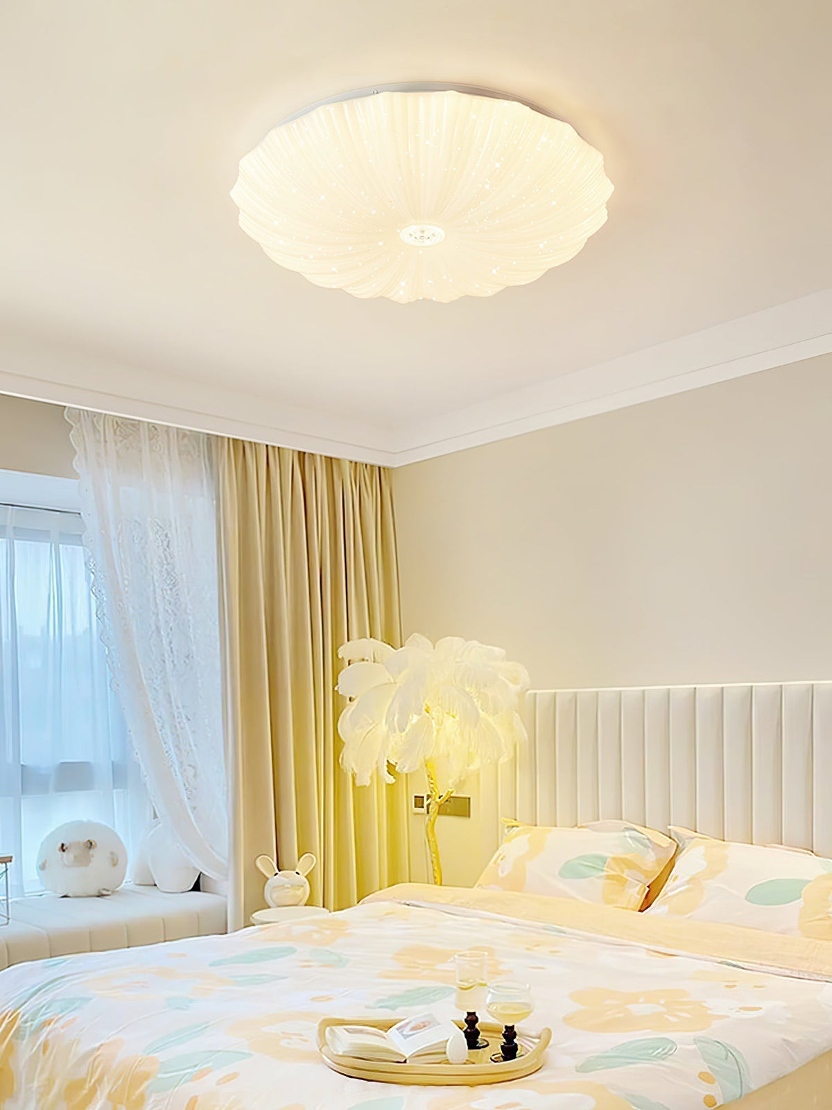 Maraira Nordic Art Shell Round Ceiling Lamp