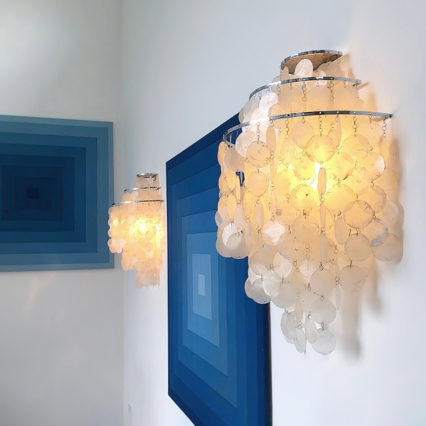 Shell Postmodern Luxury Cascading Wall Light