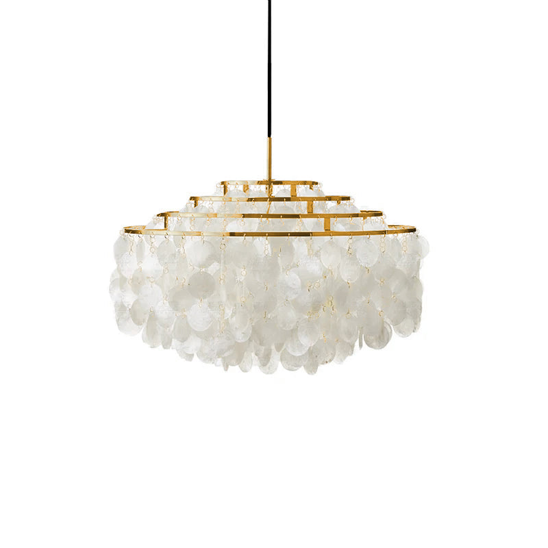 Rivena Pendant Lamp Round Shell Ring