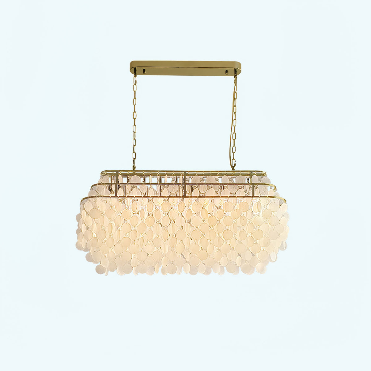 Rivena Pendant Lamp Round Shell Ring