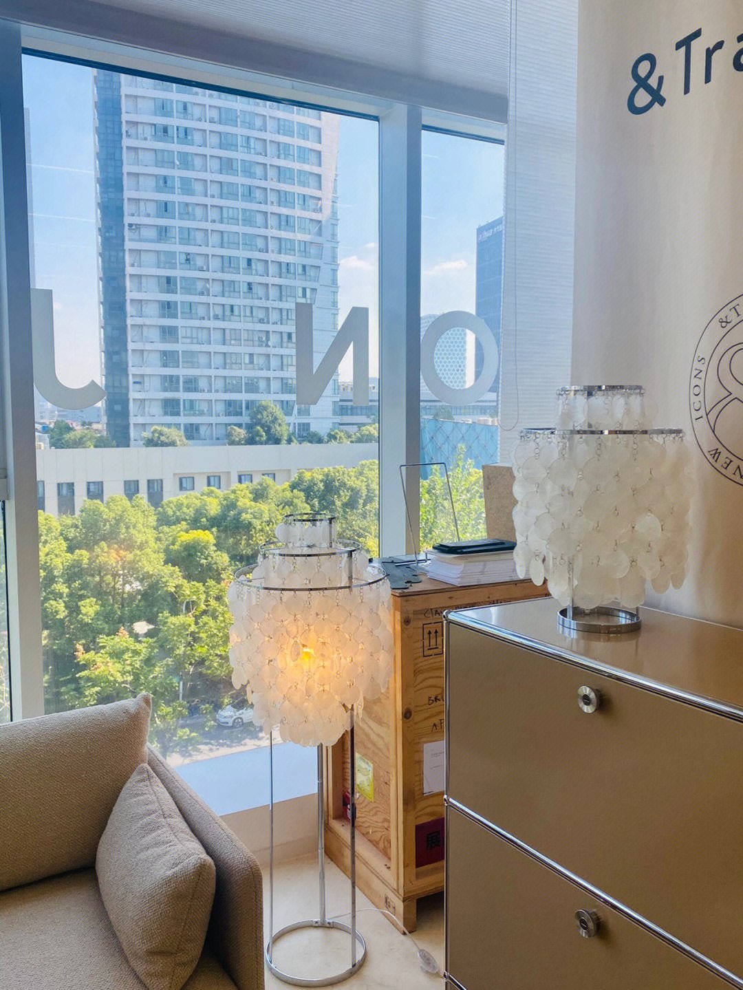 Wern Glam Glass Floor Lamp