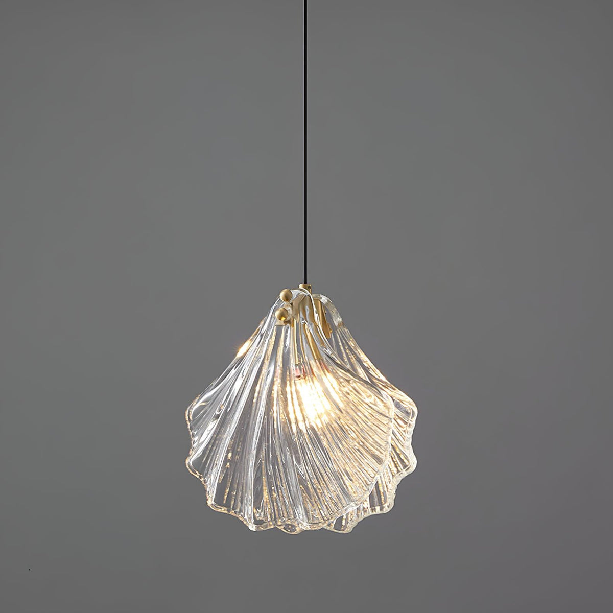 Covene Nordic Art Shell Mini Swag Glass Pendant Light