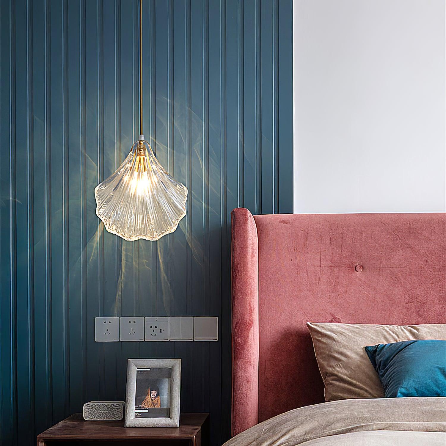 Covene Nordic Art Shell Mini Swag Glass Pendant Light