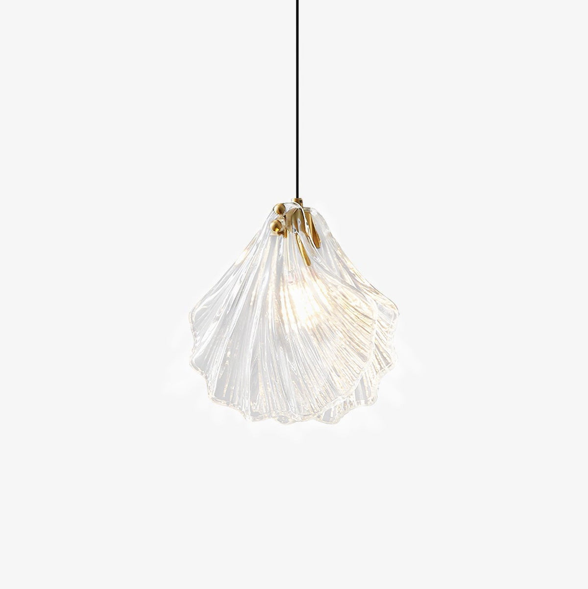 Covene Nordic Art Shell Mini Swag Glass Pendant Light