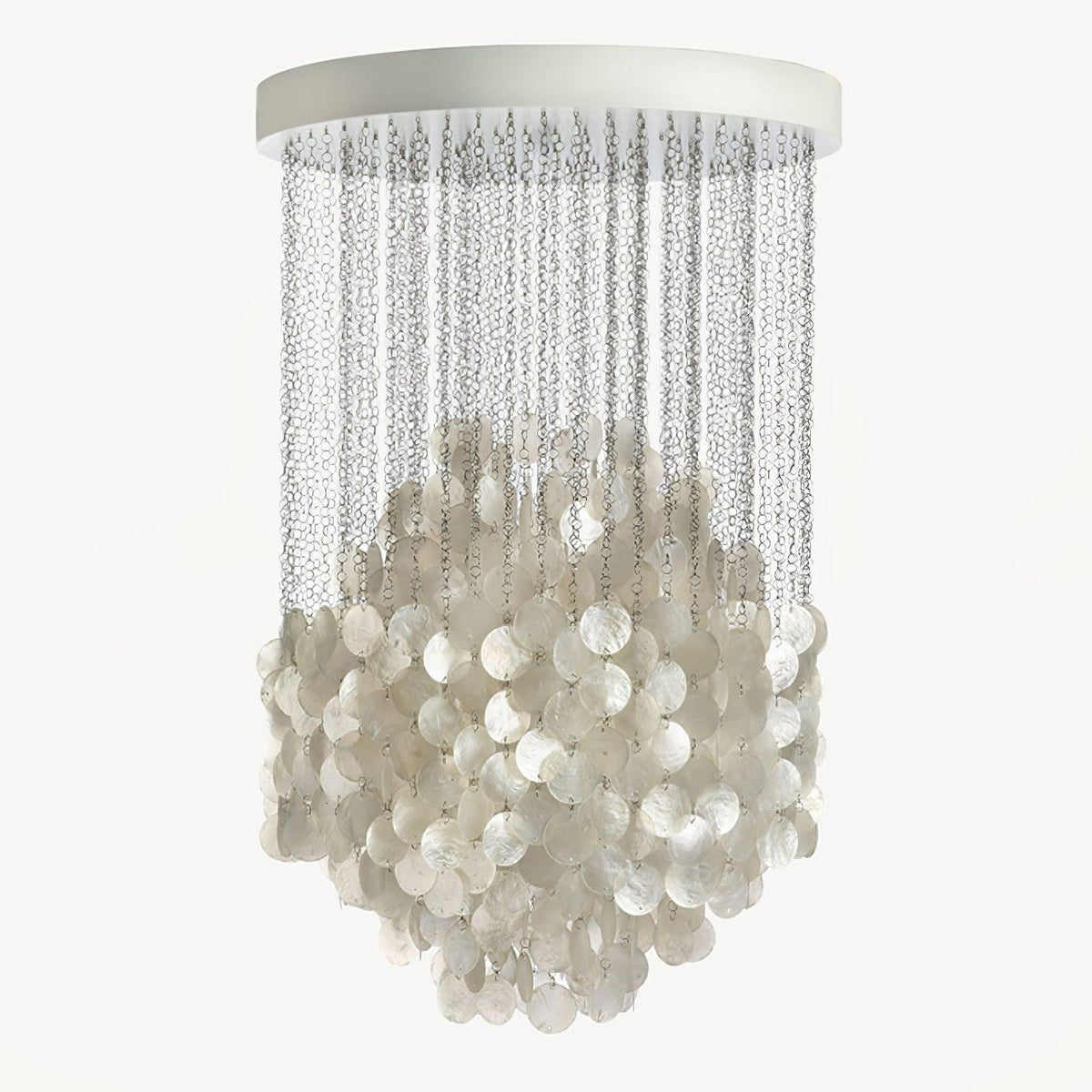 Neloza Coastal Shell Waterfall Pendant Light