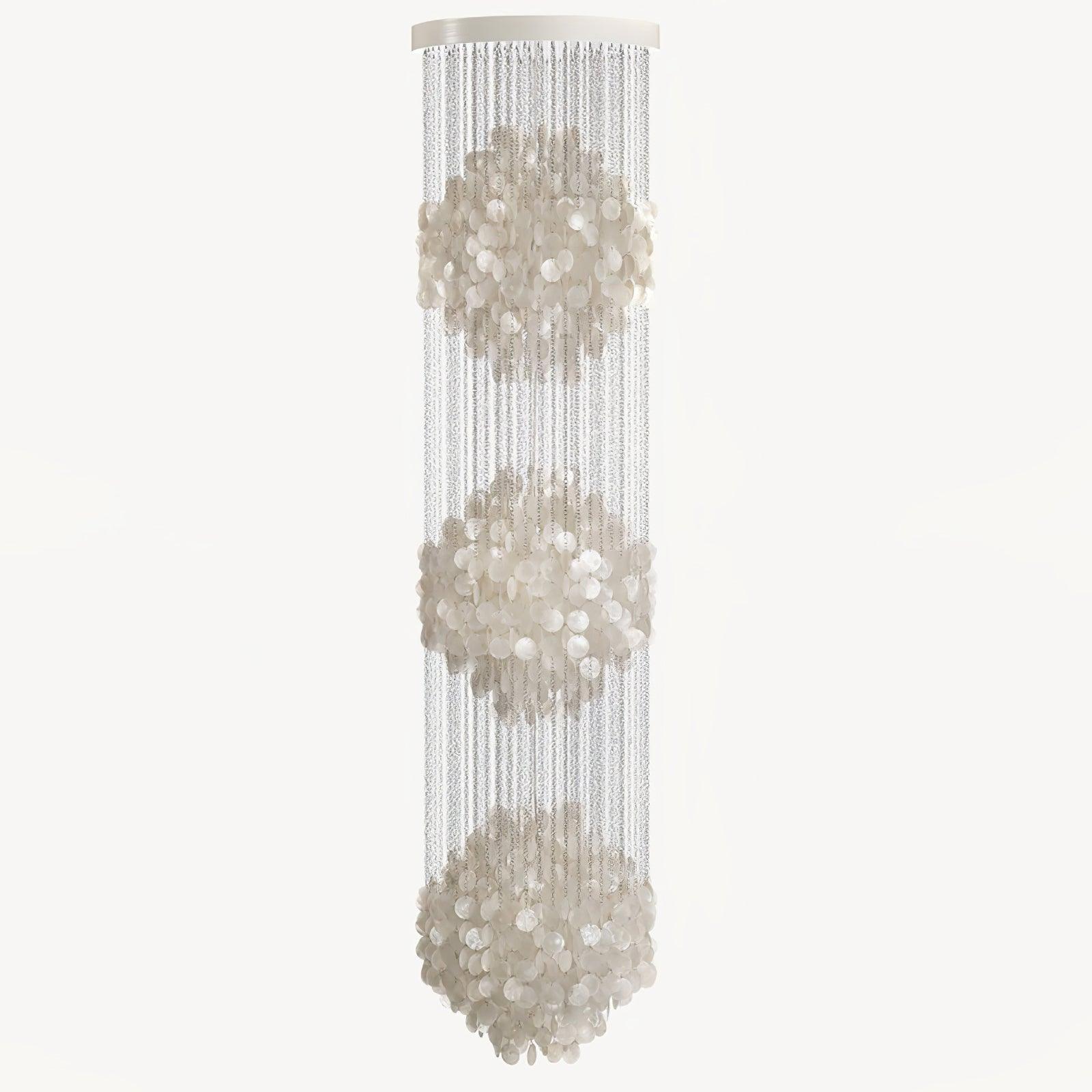 Neloza Coastal Shell Waterfall Pendant Light
