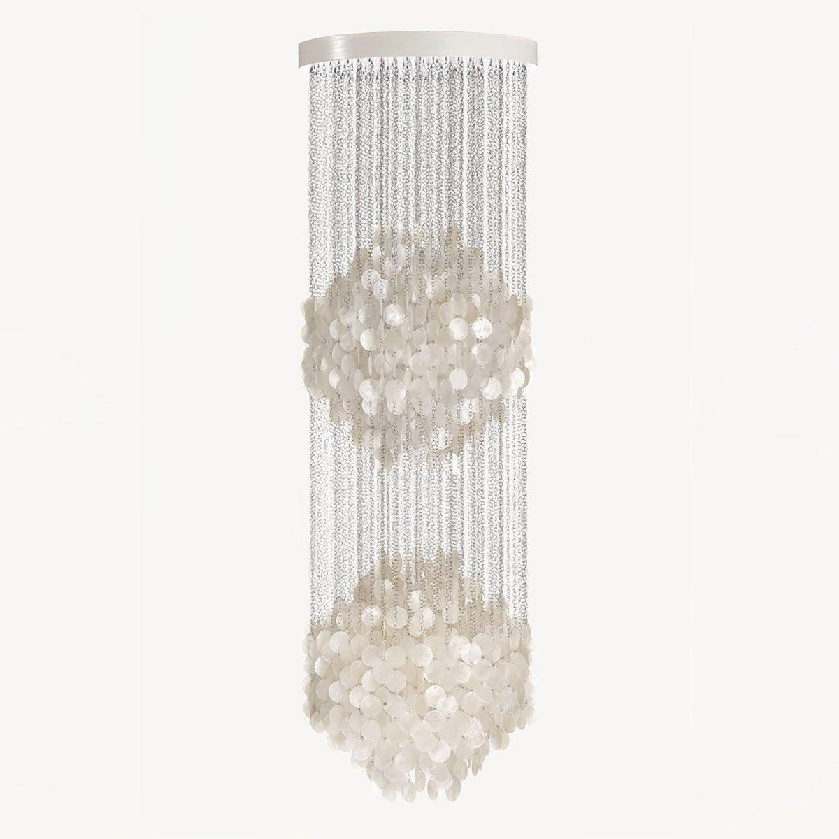Neloza Coastal Shell Waterfall Pendant Light