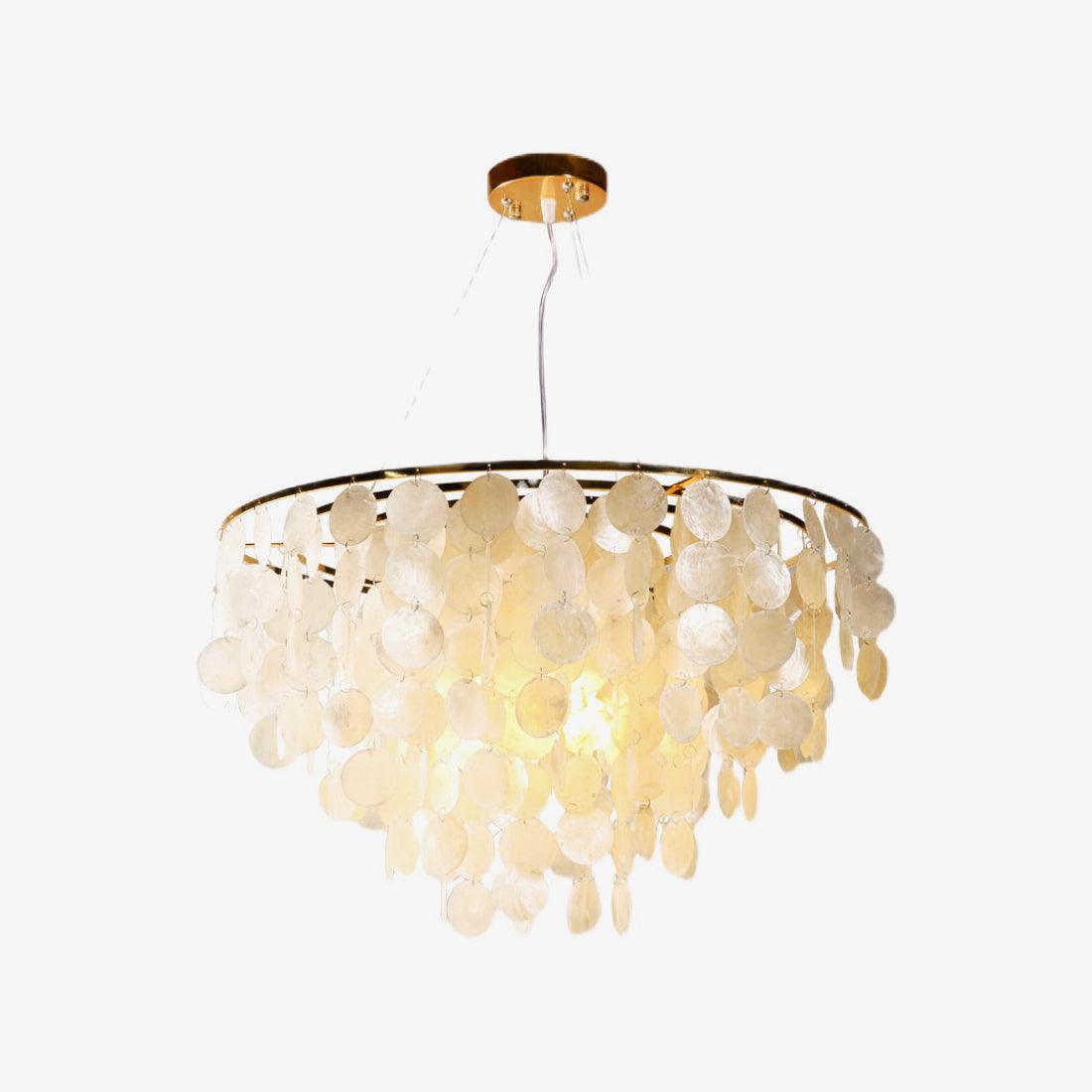 Esileth Postmodern Luxury Shell Wind Chime Chandelier