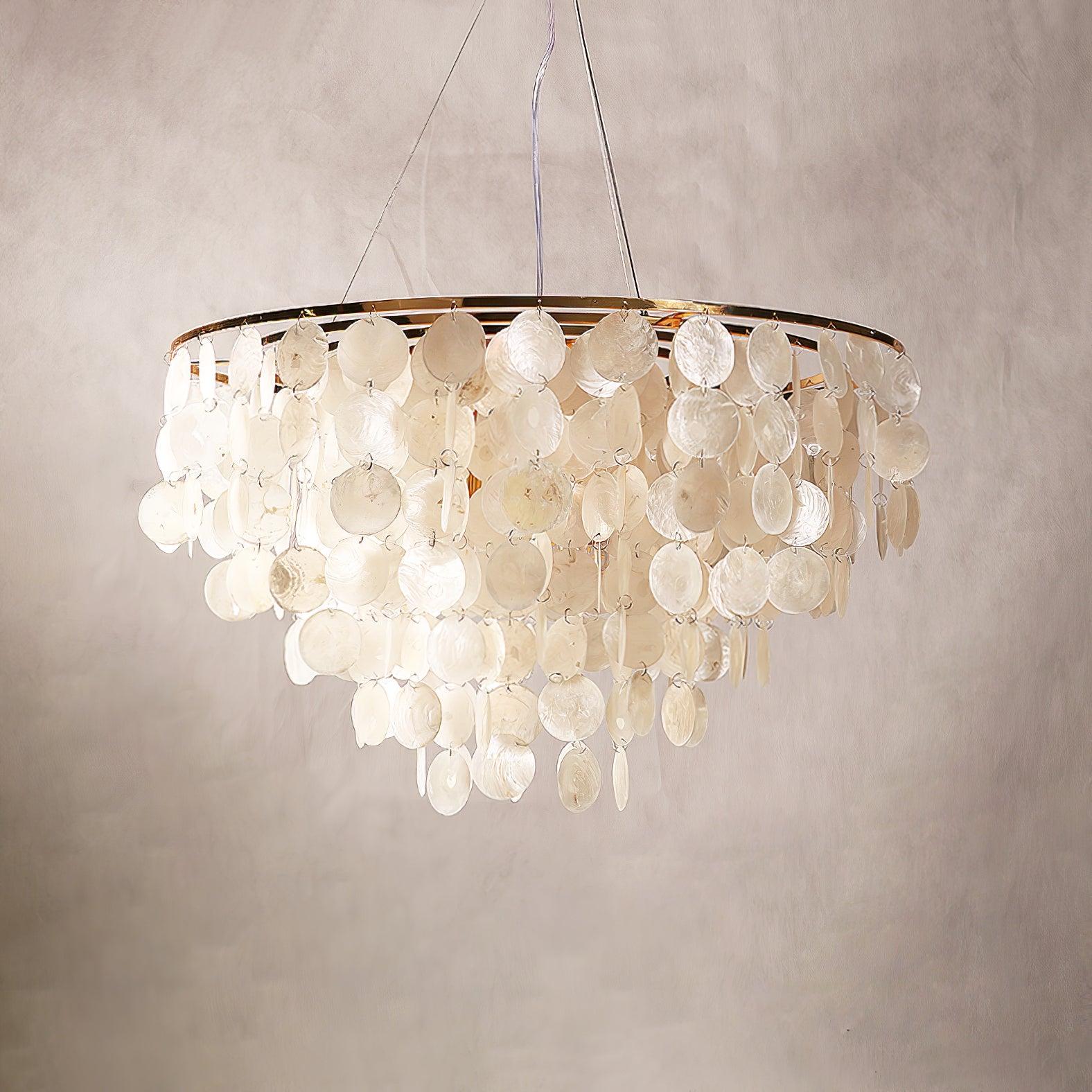 Esileth Postmodern Luxury Shell Wind Chime Chandelier