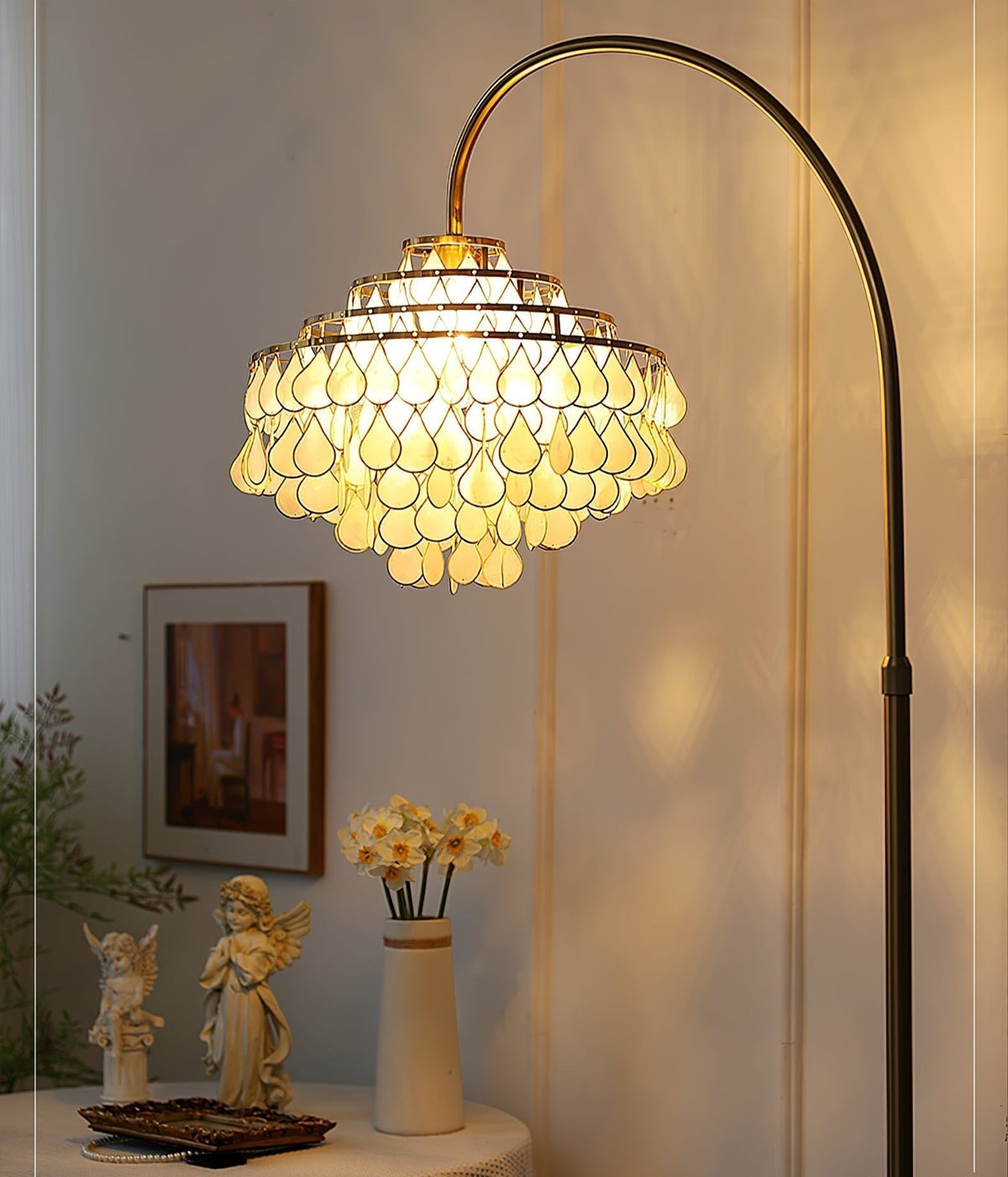 Emily Luxury Shell Floor Lamp