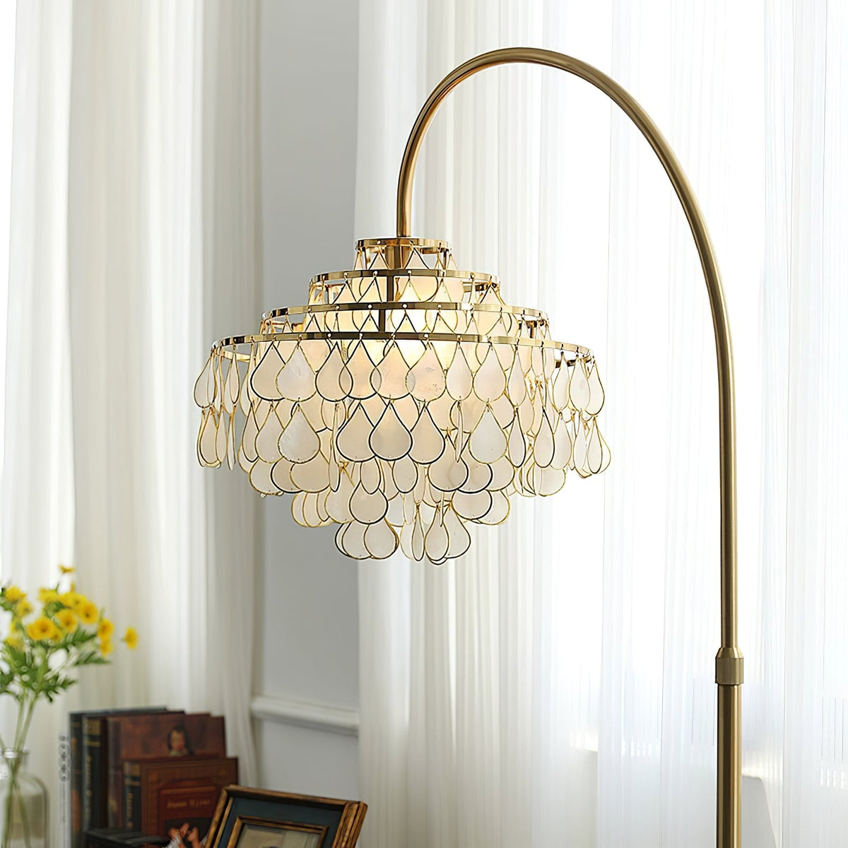 Emily Luxury Shell Floor Lamp