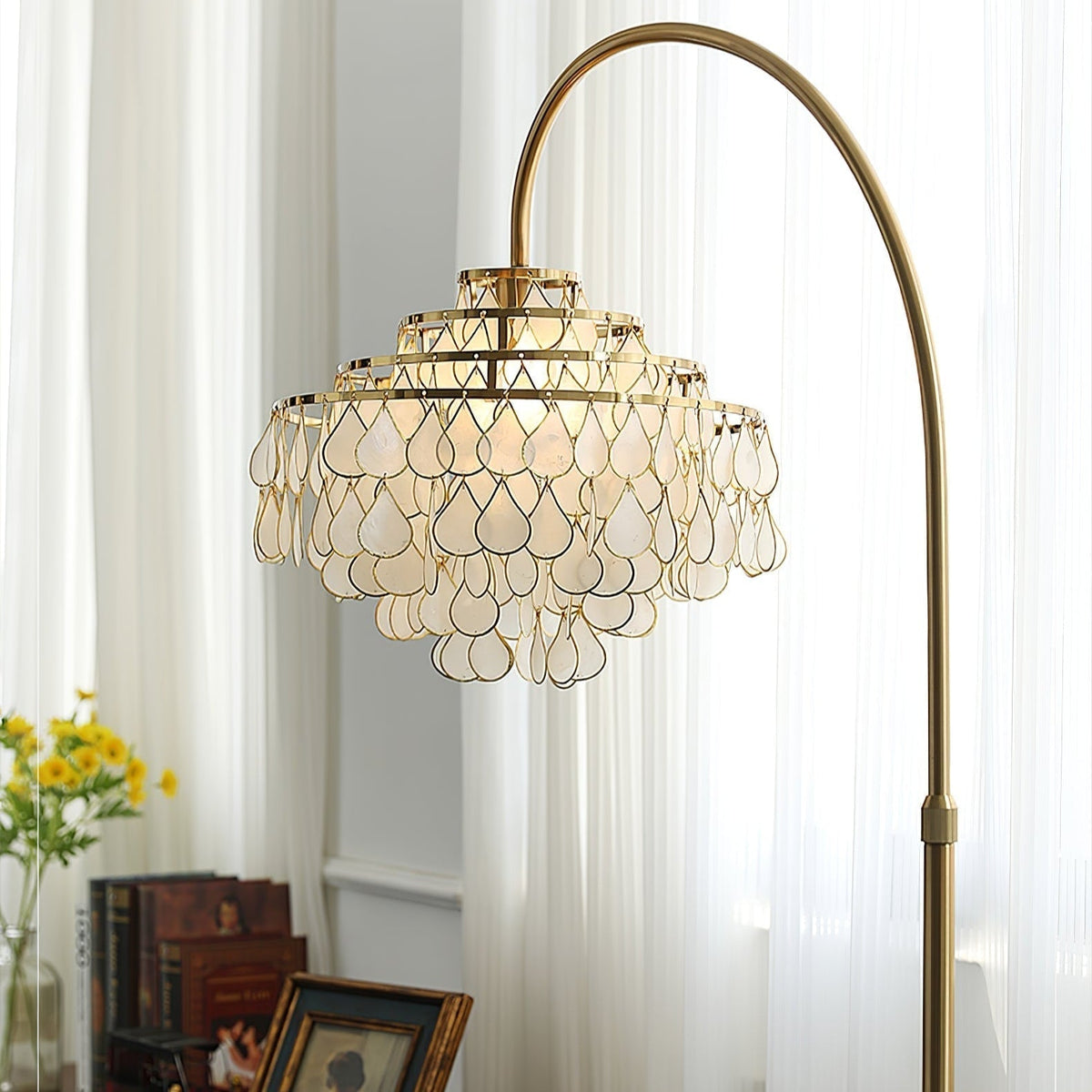 Emily Luxury Shell Floor Lamp