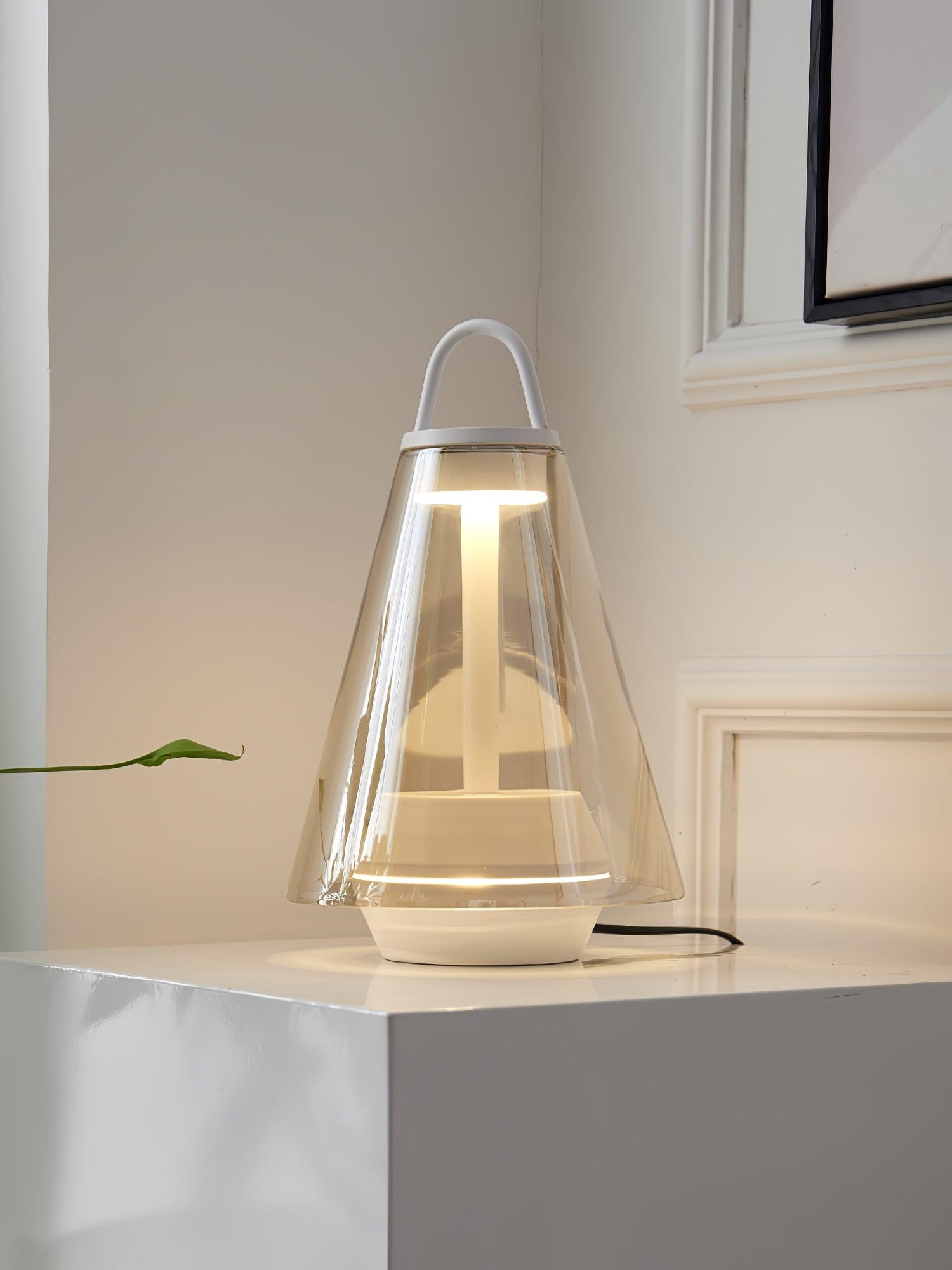 Emarir Scandinavian Glass Table Lamp