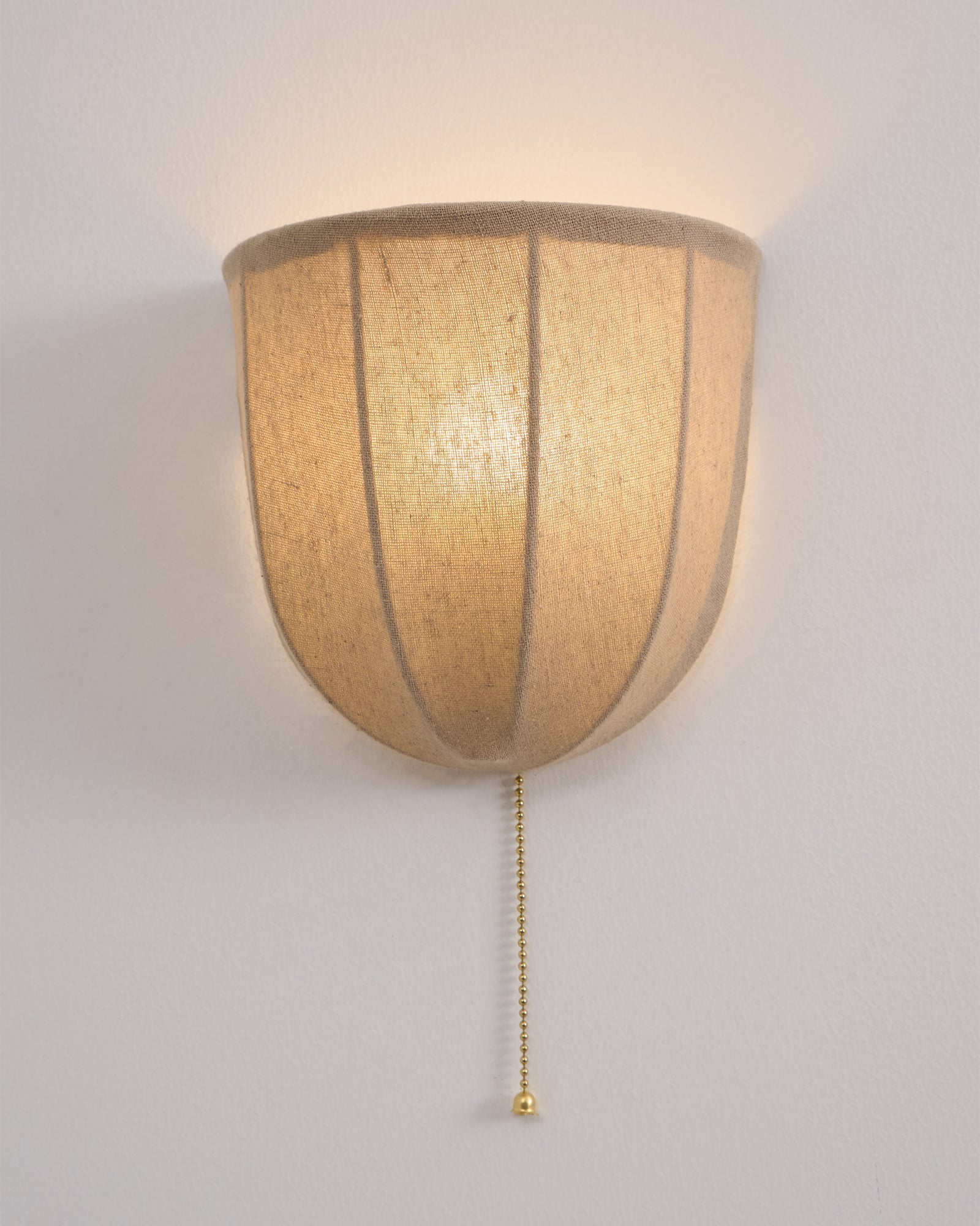 Griswold Natural Linen Fabric Sconce Wall lamp