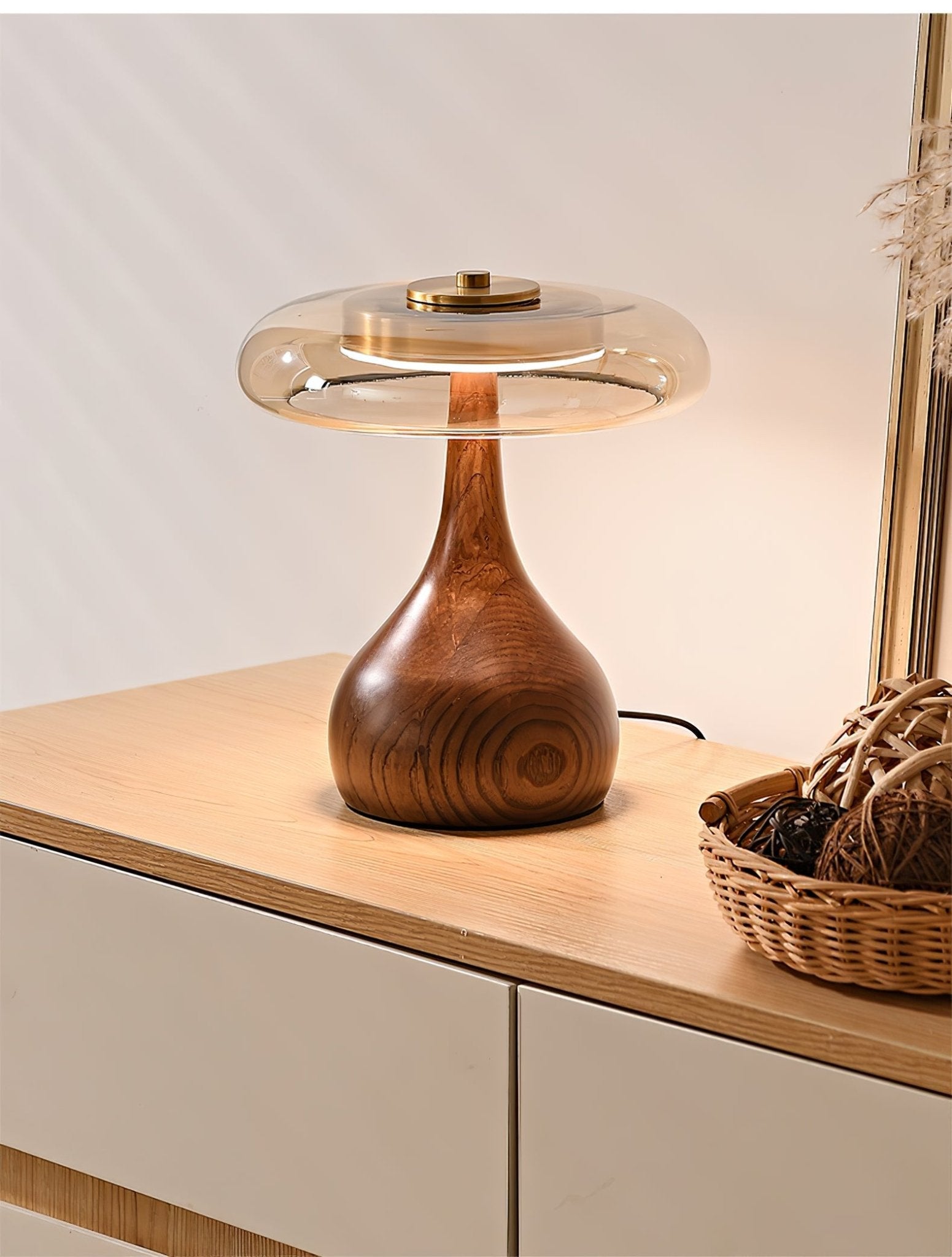 Brittany Modern Wood Table Lamp - Neutral Decor