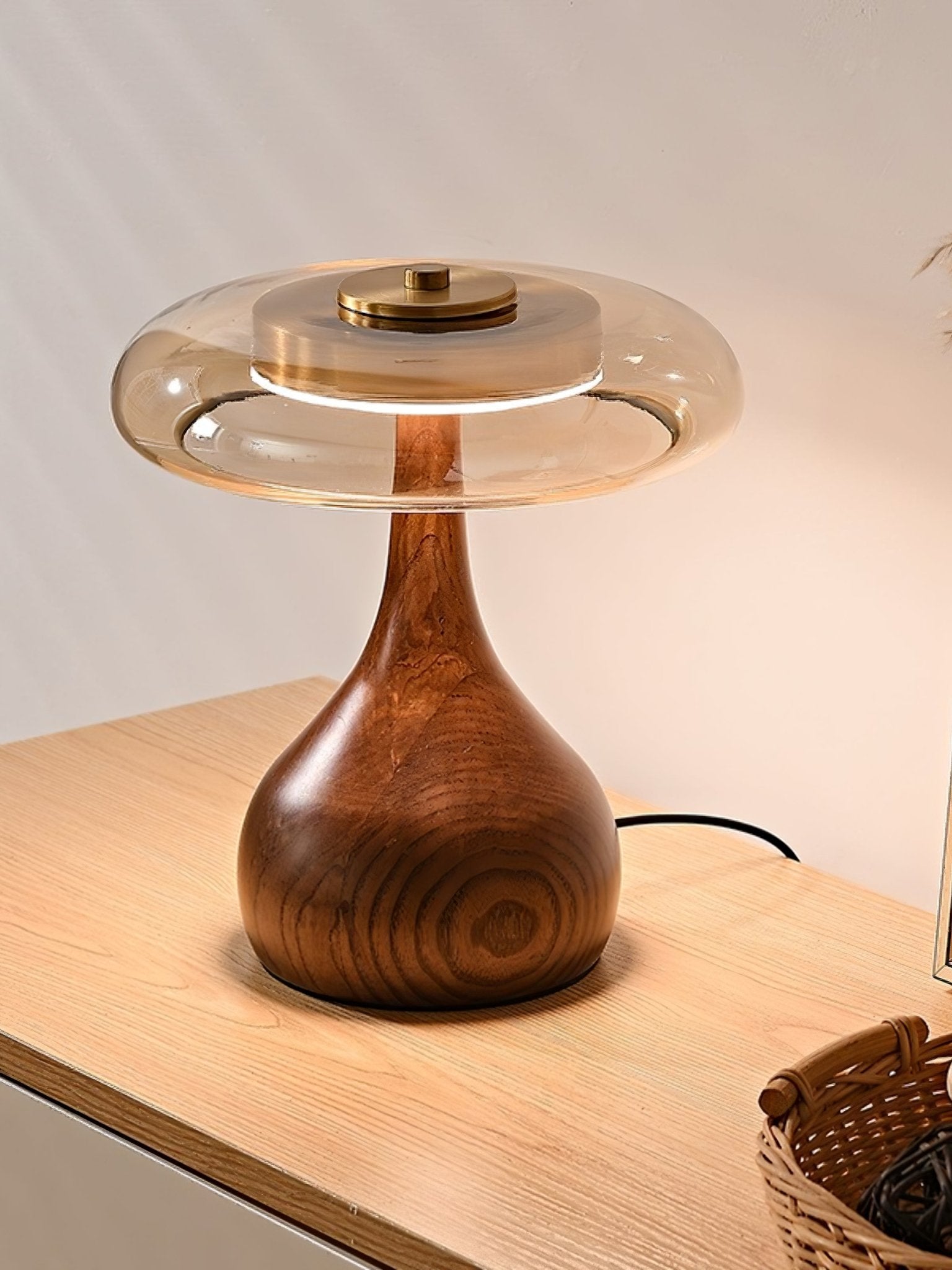 Brittany Modern Wood Table Lamp - Neutral Decor