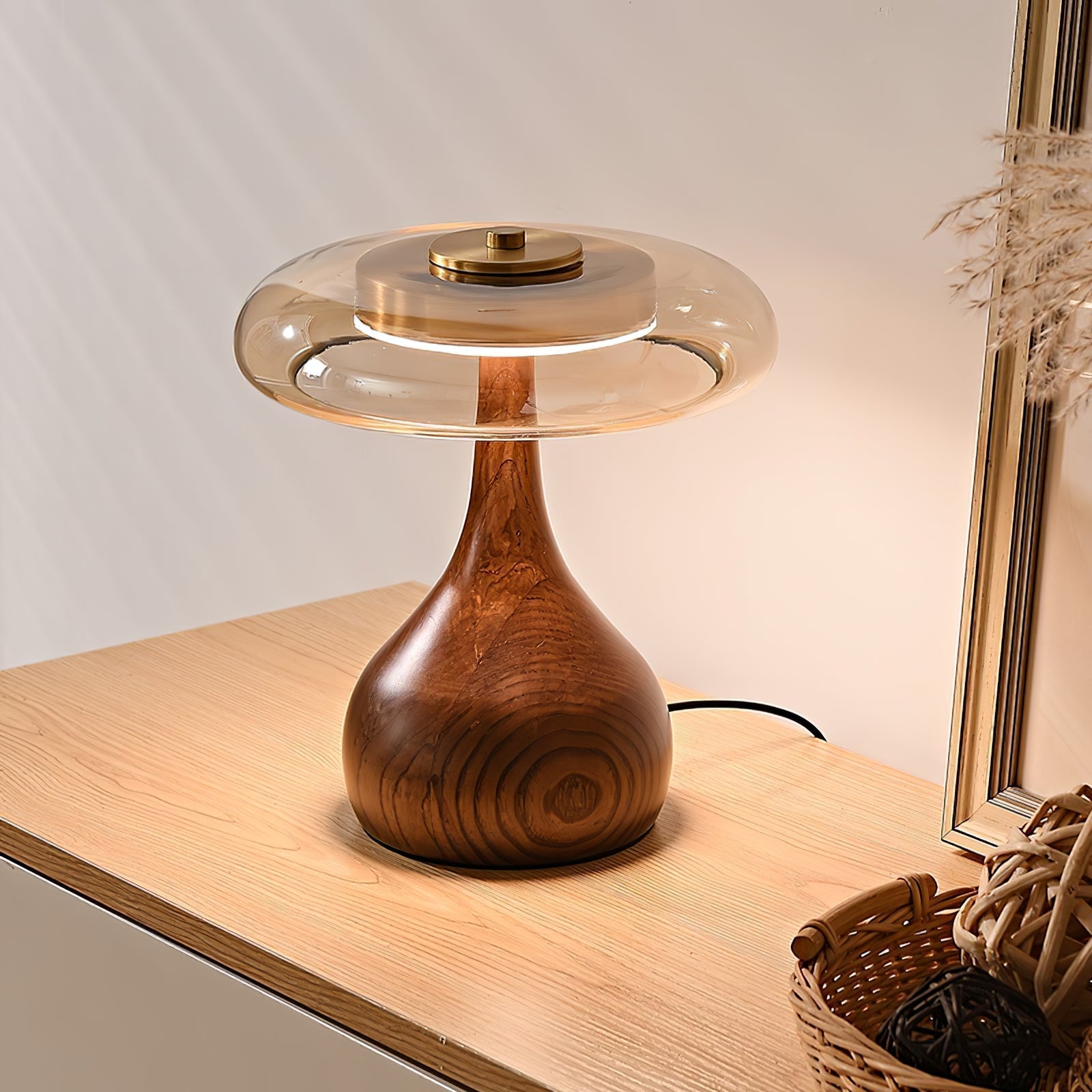 Brittany Modern Wood Table Lamp - Neutral Decor