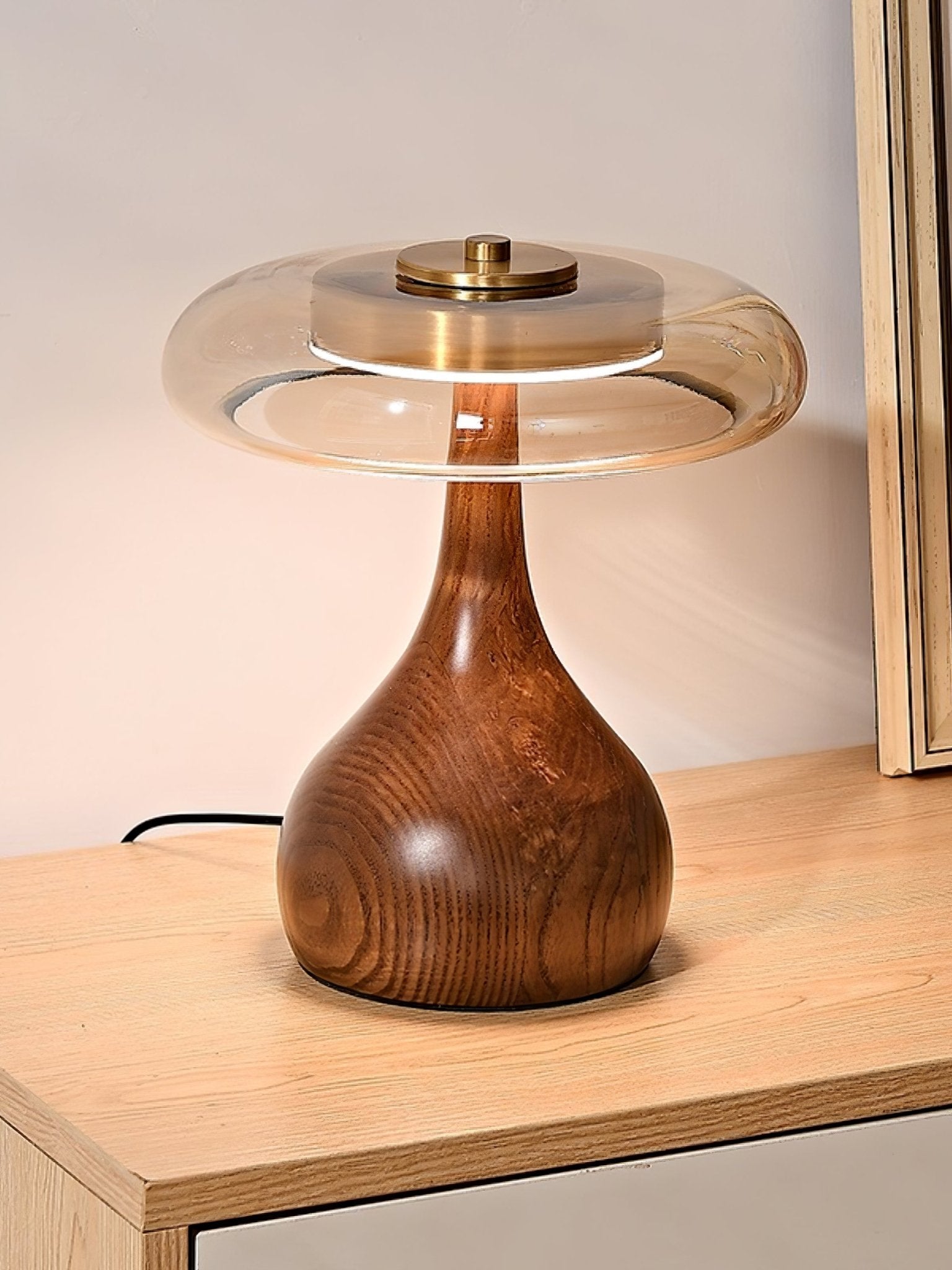 Brittany Modern Wood Table Lamp - Neutral Decor