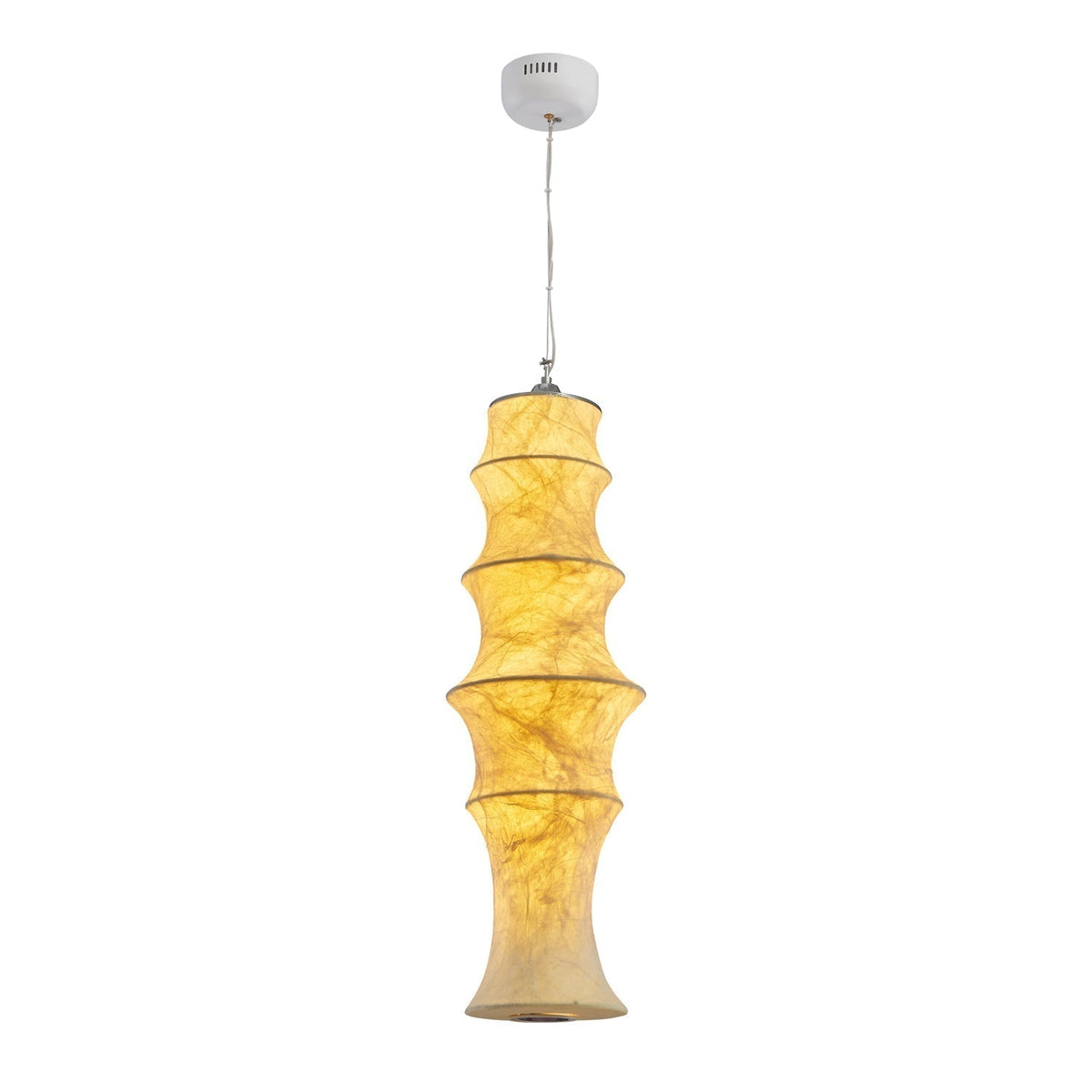 Elraeor Layered Mulberry Silk Pendant Light
