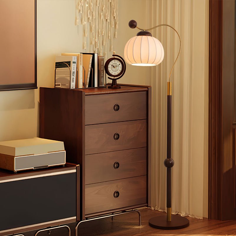Devenor Silk Wood Floor Lamp