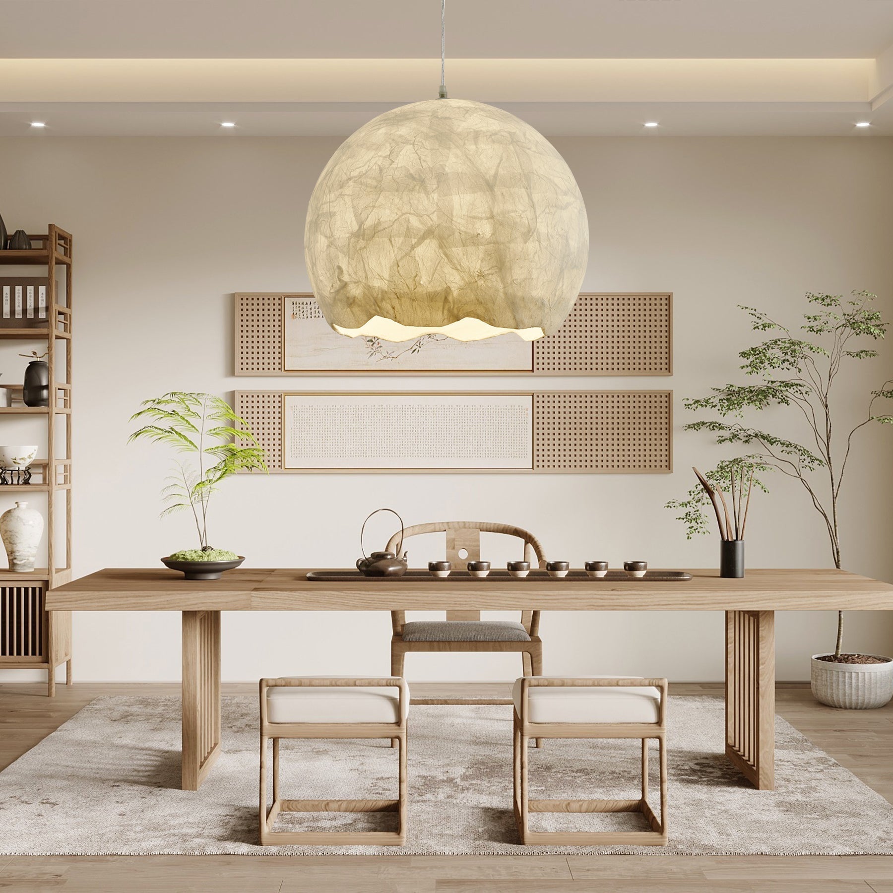 Nest Organic Silk Pendant Lamp