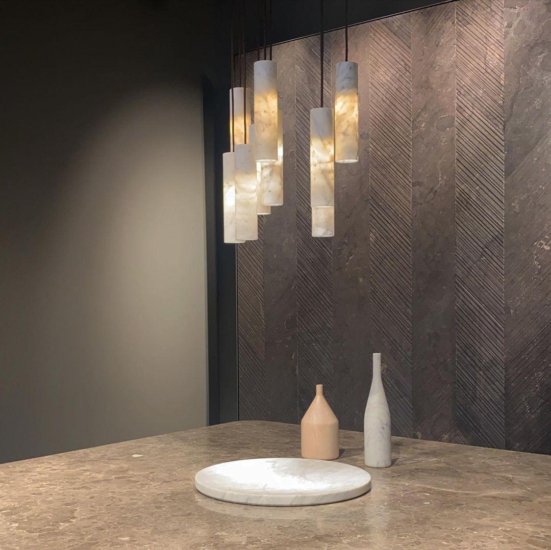 Lunexi Cluster Alabaster Pendant Light