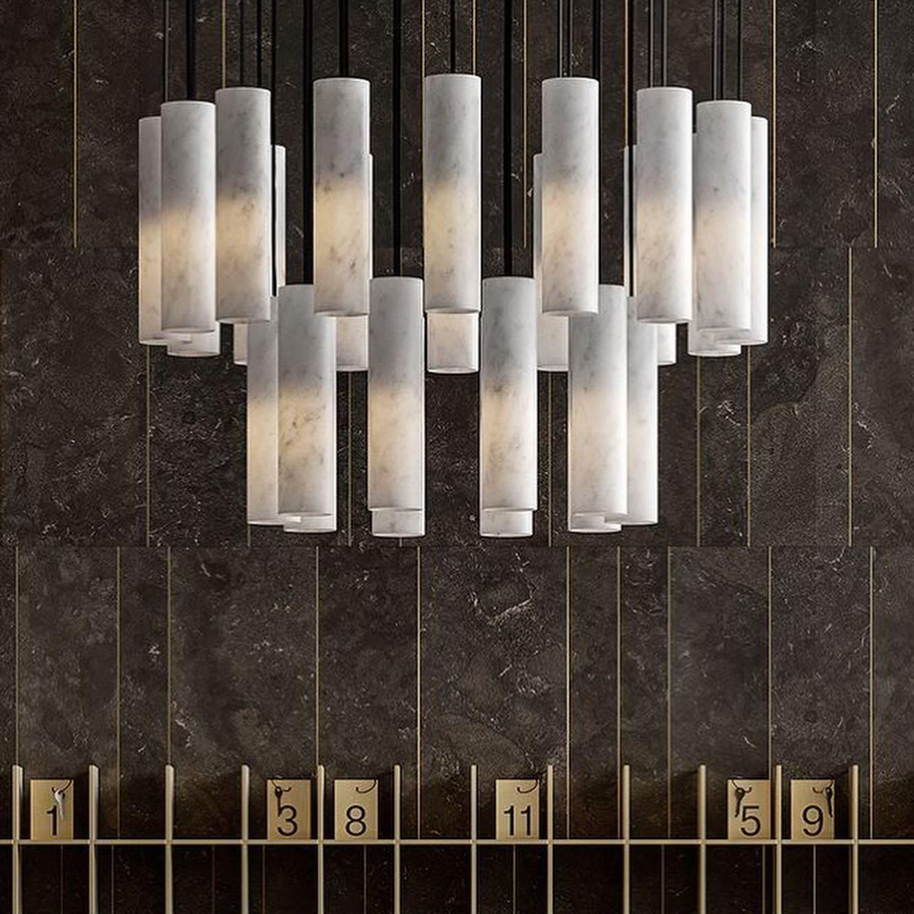 Lunexi Cluster Alabaster Pendant Light