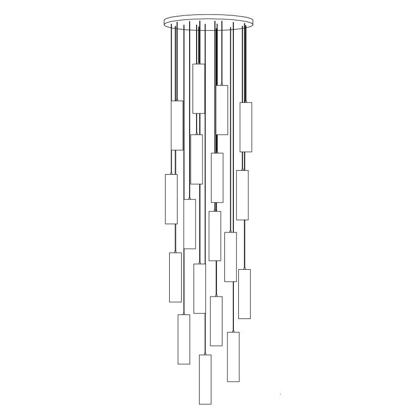 Lunexi Cluster Alabaster Pendant Light