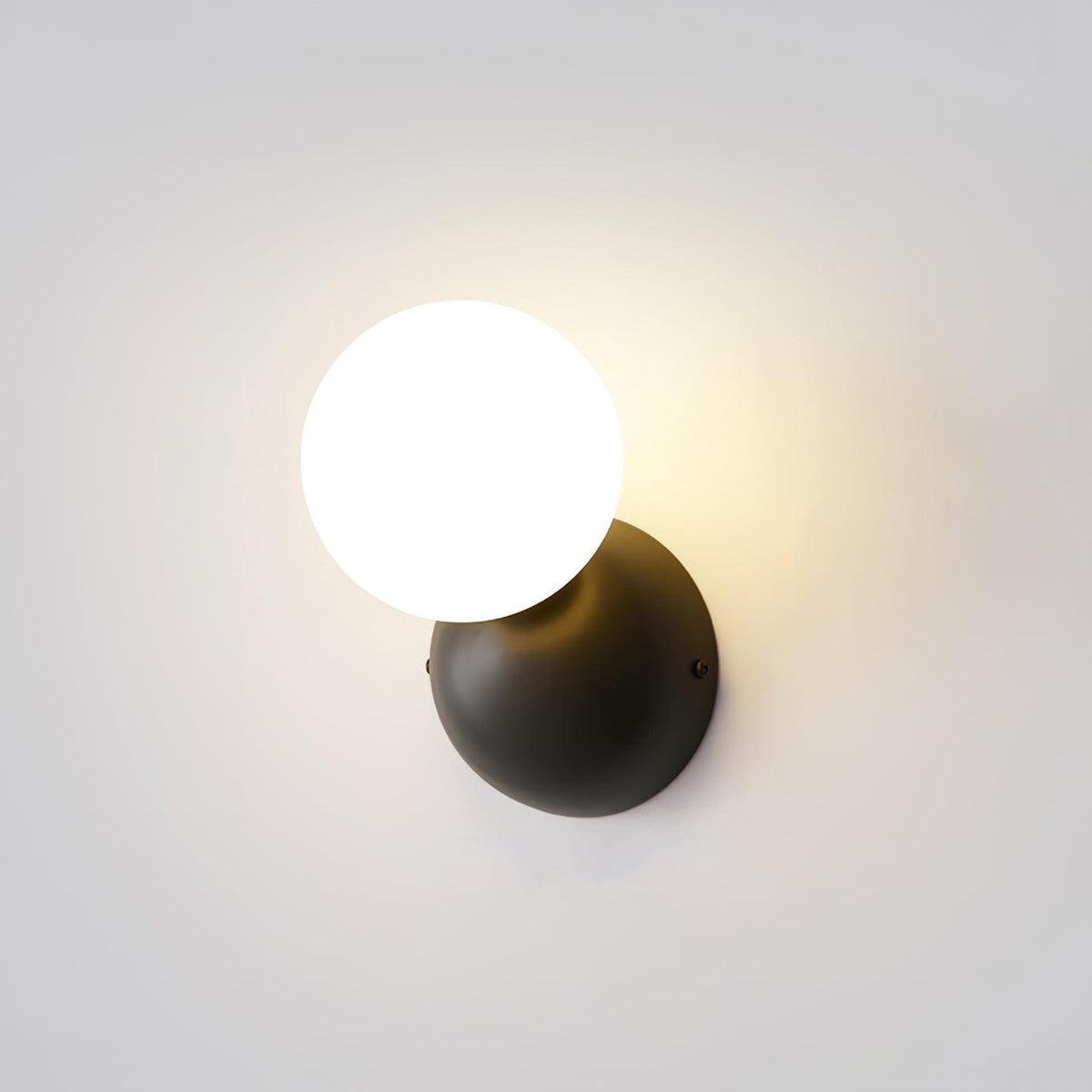 Velirina Sphere Glass Brass Wall Light