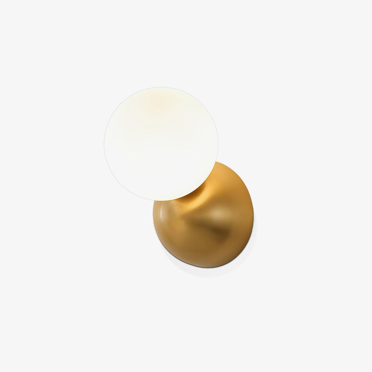 Velirina Sphere Glass Brass Wall Light