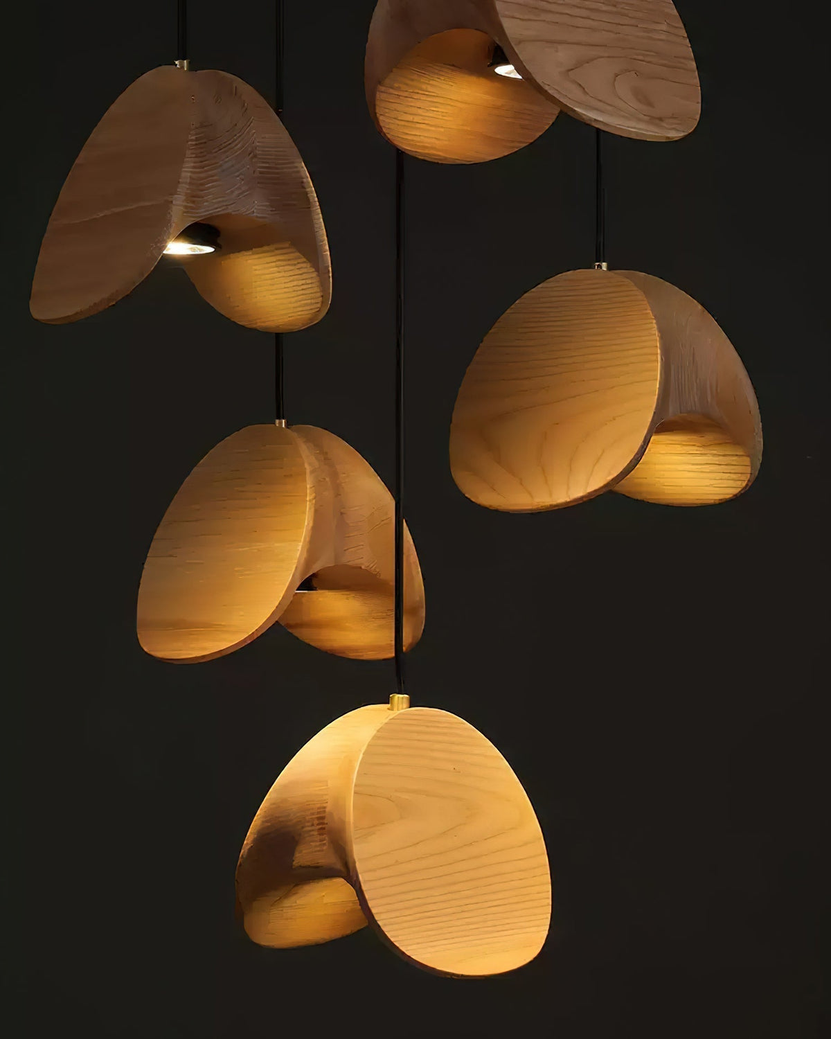 Elmiren Cluster Wood Pendant Light