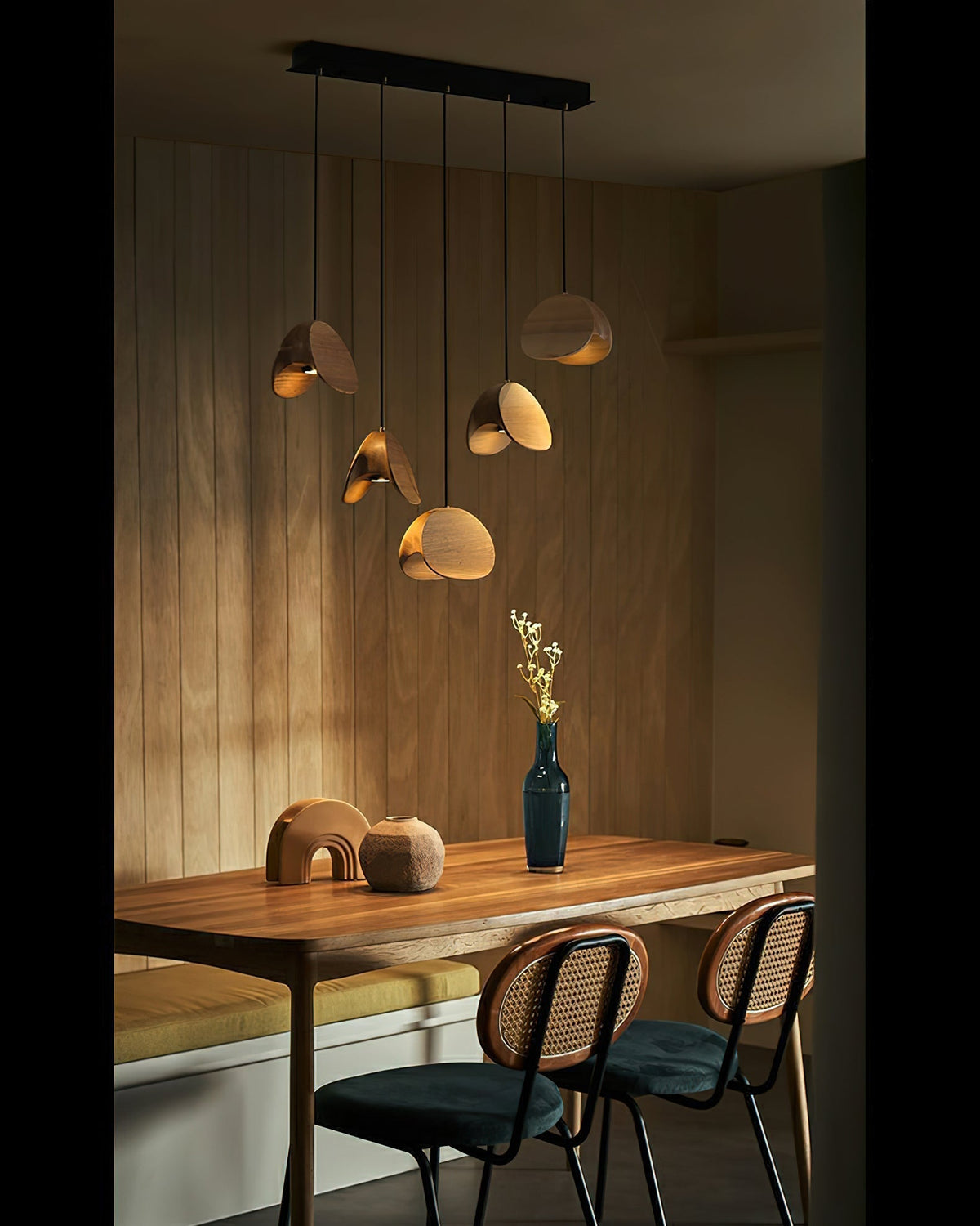 Elmiren Cluster Wood Pendant Light